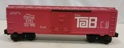 Lionel 6-9744 Coca-Cola/Tab O Scale Boxcar CCBX 9744 Sliding Door 1974