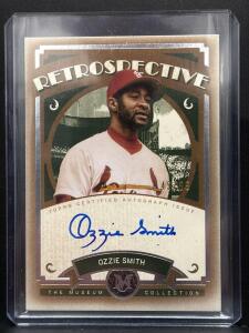 2025 Topps Museum Collection Ozzie Smith Retrospective Signatures Auto #49/99 Cardinals SS