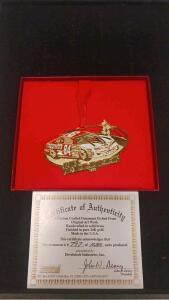 Bill Elliott 1996 NASCAR #94 McDonald's 24K Gold Brass Ornament, Develotech, COA #792/10,000