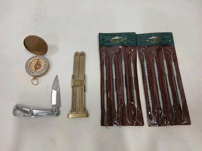 WWII SS Steifenienst Brass Folding Knife/Dagger, M7/69, German Militaria & More