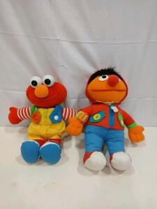 Playskool Dress-Me-Up Elmo Plush Doll, 16", Teaches Dressing Skills, Sesame Street, #464/365