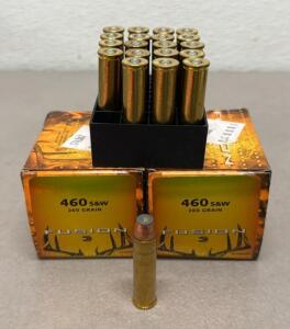 Federal Fusion 460 S&W Magnum 260gr Bonded Soft Point Ammunition, (2) 20 Round Box F460FS1