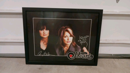 Heart Ann Wilson & Nancy Wilson Signed 16x20 Photo, 2004, Framed, Dual Autograph