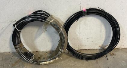 BICC BRAND 2 AWG Aluminum Triplex Service Drop Cable, XLP 600V, 3-Conductor, 2004, 75ft 8 AWG Copper XHHW-2 Black Stranded Electrical Wire, 600V, Outdoor Utility Cable