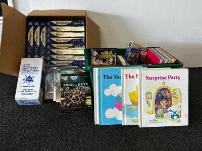 DVDs/Blu-Rays, Troll Children&rsquo;s Books, Card Game, VHS, Larry Bird Book & More