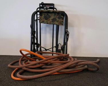 Folding Products Finishing Corp Hose Reel Cart, 100ft Hose, Manual Reel, Camouflage Seat USA