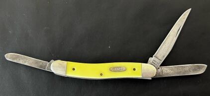 Case XX 3318 Stockman Yellow Synthetic Handle 3-Blade Folding Knife USA