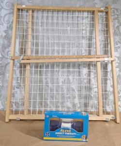 (1) Aleve Direct Therapy TENS Device & (1) 32" Tall, Adjustable Width Baby Gate