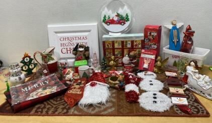 Large Christmas Decoration Lot &ndash; Santa, Angels, Advent Calendar, Studio Nova, Glassware, 30+ pcs