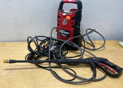Hyper Tough HT041700B 1500 PSI Electric Pressure Washer with Accessories( Powers On )