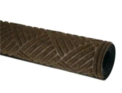 (1) Apache Mills 4' X 6' Indoor Floor Entrance Mat, Walnut Crosshatch