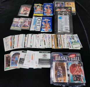 Sports Trading Cards Lot - Topps Chrome, Black Diamond, Upper Deck, NBA Hoops, Football, 1990s-2000s