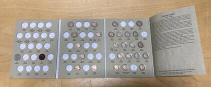 H.E. Harris Buffalo Nickel Album 1913-1938 with 33 Coins