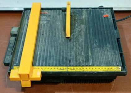 Plasplugs Diamond Wheel Wet Saw, 4.5" Blade, Tabletop Electric Tile Cutter