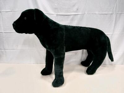 Melissa & Doug Giant Black Lab Dog Stuffed Animal Plush, 36"x12"x31", Soft Polyester, Fixed Pose