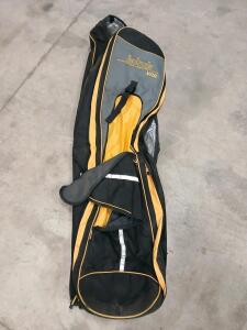 Bakoda VR6 Wheeled Snowboard Bag, Padded, Black/Yellow, 67" Length, Inline Wheels, Large Pocket
