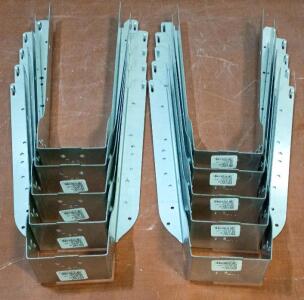 (10) MiTek Face Mount Joist Hangers 3.5" x 15" Galvanized Steel, ESR-2685, Qty 10
