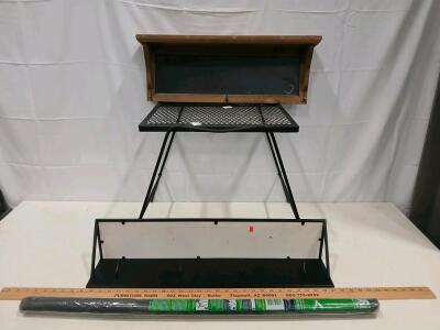 Industrial Metal & Wood Coat Rack, Folding Mesh Utility Table, New York Wire Screen & More