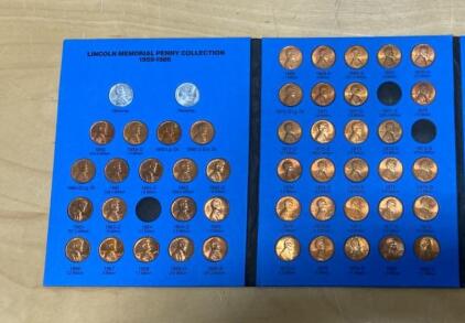 Lincoln Memorial Penny Album 1959&ndash;1986, Coins, Major Varieties, Original Display Book
