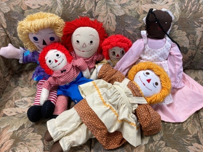 (6) Vintage Rag Dolls