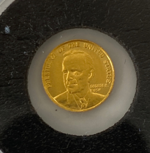 1989 George H. Bush 24kt Mini Round