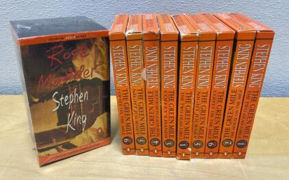 Stephen King Audiobook Cassette Sets: Rose Madder (Sealed) & Complete The Green Mile (6 Parts)