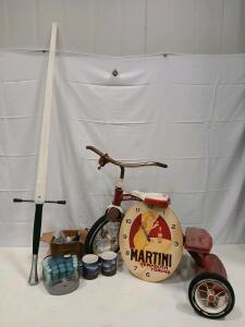 Vintage Radio Flyer Classic Tricycle, Red/White, Steel Frame, Bell, 1970s/80s, Restoration & More