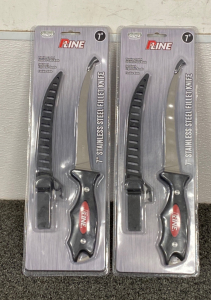 (2) New in Package P-Line 7&rdquo; Stainless Steel Fillet Knives