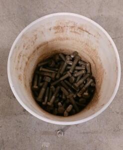Bulk Lot Hex Bolts, Approx. 1/2" x 2", Carbon Steel, Coarse Thread, 40-50 Pieces Included