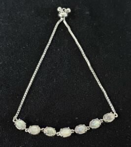 925 Light Gray Opal, Multi-Stone Bracelet