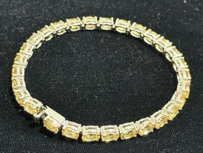 925 Citrine Multi Stoned Bracelet