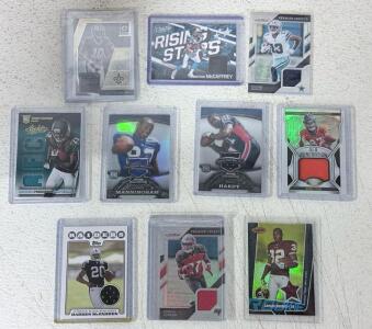 NFL Rookie Jersey Patch Card Lot &ndash; Manningham, Hardy, Robinson, McFadden, Rogers, Jones II