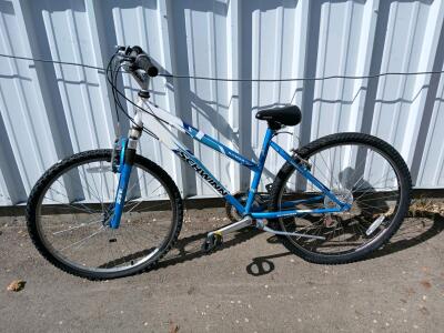 Schwinn Ranger 2.6 FS Mountain Bike, 26" Wheels, RST Front Suspension, Blue/White, 21-Speed