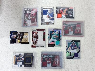 2018 Panini Prizm Premier Jerseys Hayden Hurst Ravens NFL Rookie Relic Card PJ-HHU Purple Swatch