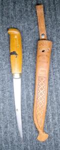 (1) Vintage J. Marttini - Finland Rapla Fillet Knife W/ Sheath, 6-1/4" Blade, 11" Overall