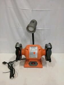 Central Machinery 37822 6" Bench Grinder, 1/2 HP, 3450 RPM, Work Light, Wire & Grinding Wheels