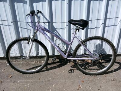 Roadmaster Granite Peak 26" Mountain Bike, Step-Through, Purple, Front Suspension, Comfort Saddle