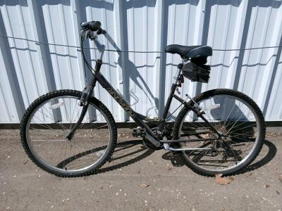Univega Mountain Hybrid Step-Through 26" Bike, 18-Speed, Grip Shift, Bell Comfort Seat, Black