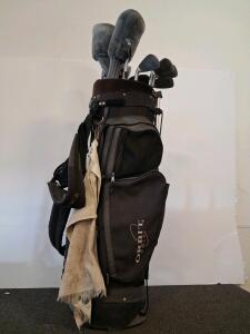 Lynx Parallax Golf Club Set w/ Orbit Stand Bag, Driver, 3 Wood, Hybrid, 4 Club Covers, 8+ Clubs