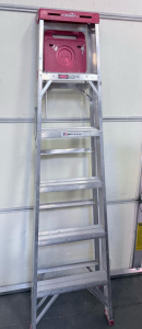 Werner 6 Ft Aluminum Step Ladder, Model 366, 250 lb Capacity, Type I Rating