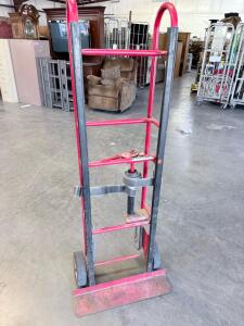 Heavy-Duty Appliance Hand Truck, 700 lb Capacity, Ratchet Strap, Stair Climber, Steel Frame