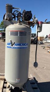 DeVilbiss 6.5 HP 60-Gallon Vertical Air Compressor, Model L6560V, 240V, 125 PSI, Manchester Tank