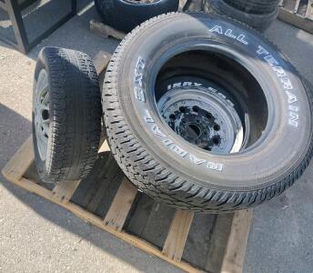 Multiple Car & Truck Tires: ALL TERRAIN SXT 205/65R15, LT265/70R17, WINTERMASTER, INDY 500