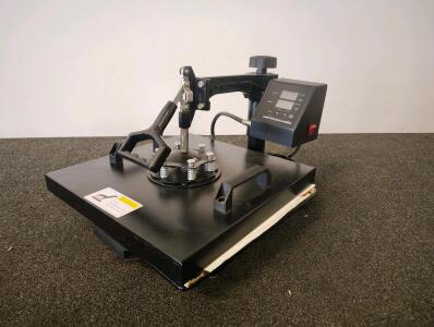 15" x 15" Clamshell Heat Press Machine, Digital Controls, 1400W Power (Tested and Powers On)