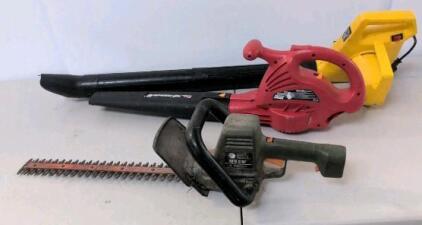 Black & Decker 18" Electric Hedge Trimmer, Toro & Weed Eater Leaf Blowers &ndash; Corded, 150-160 MPH