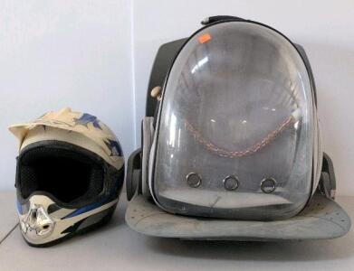 Fly Racing Off-Road MX Helmet, White/Blue Graphic, Polycarbonate Shell, DOT Certified