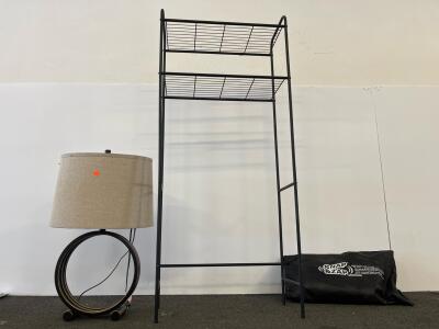 Snap & Zap Over-Toilet 2-Shelf Black Metal Bathroom Rack, Tool-Free Assembly, 64"x24"x9.5"