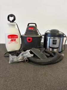 Shop-Vac Wet/Dry Vacuum, Instant Pot IP-LUX 6qt, ACE 2-Gal Sprayer&mdash;Bundle, Accessories Included