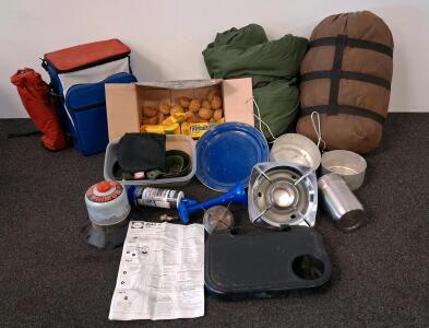 Comprehensive Camping Cookware & Gear Set, Primus Stove, Stanley Cup, Utensils, Sleeping Bags