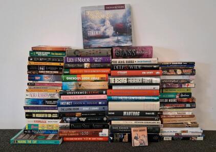 62 Fiction & Non-Fiction Hardcover & Paperback Books